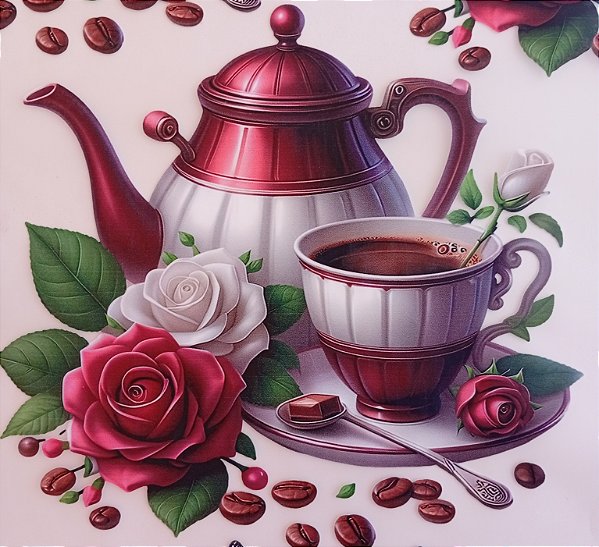 ADR-147 - BULE , CAFE E ROSAS - ADESIVOS DTF