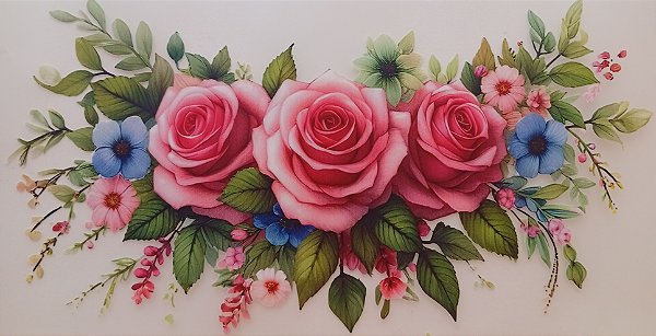 ADR-172 - ROSAS E FLORZINHAS - MODELOS PARA TOALHAS -DTF