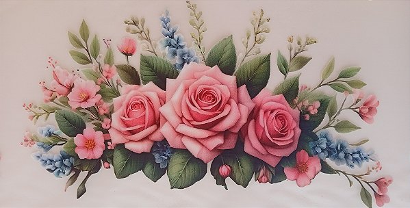 ADR-176 - ROSAS - MODELOS PARA TOALHAS -DTF