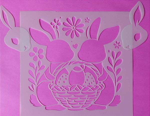 SRA-1765 - COELHOS E CESTA COM OVOS DE PASCOA - PASCOA 2026