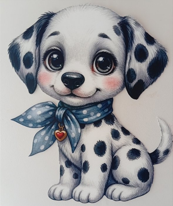 ADR-227 - CACHORRINHO DALMATA - ADESIVO DTF TÊXTIL INFANTIL