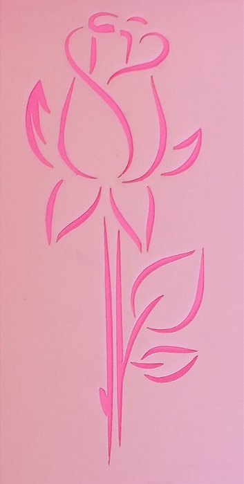 SRA-1780 - BOTAO DE ROSA CONTORNO