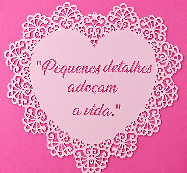 SRA-1828 - FRASE COM MOLDURA CORAÇÃO