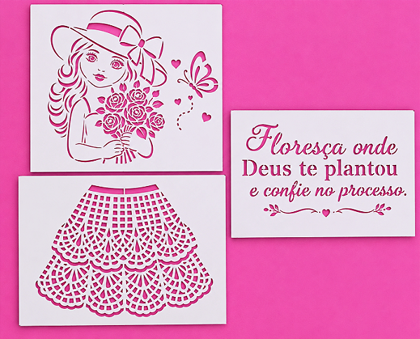 SRA-1833 - BONEQUINHA COM FRASE FLORESÇA ONDE DEUS TE PLANTOU