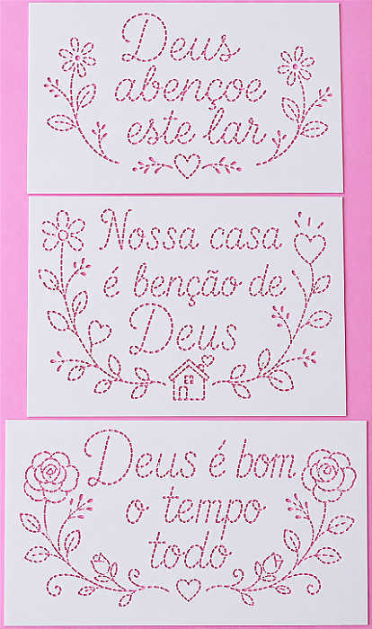 SRA-1861 - FRASES BORDADAS - COLEÇÃO BORDADO A MÃO