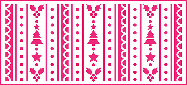 SRA-1872 - BARRADO NATAL LISTRAS E BOLINHAS - COLECAO NATAL 2026