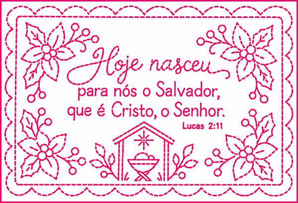 SRA-1885 - JOGO AMERICANO NATAL - BORDADO A MAO - COLECAO NATAL 2026