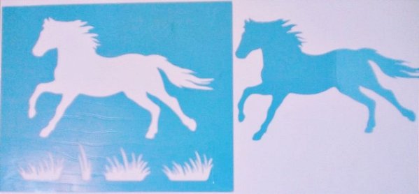 SRA-94 CAVALO COM GRAMINHA