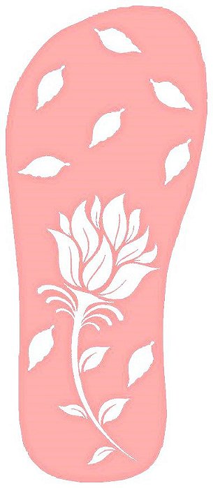 SRA-214 CHINELO ESTAMPA FLOR 25,5X10