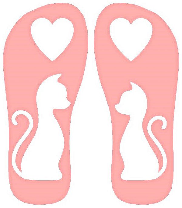 SRA-219 CHINELO CASAL DE GATOS 25,5X10
