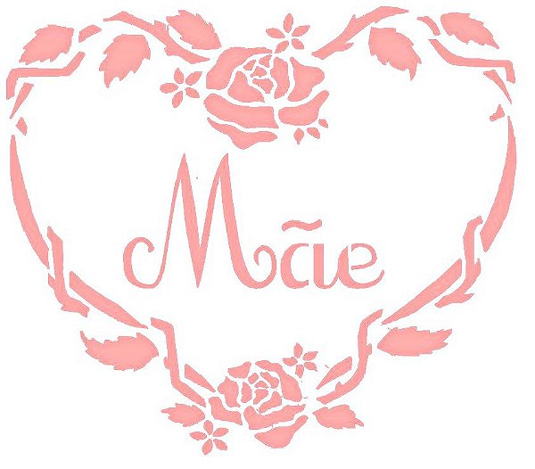 SRA-257 MOLDURA CORAÇÃO DIA DAS MÃES 24X17