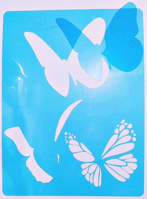 SRA-285 BORBOLETA 3D SOBREPOSIÇÃO PARA ALMOFADA 30X40