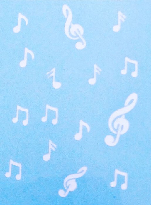 SRA-342 ESTAMPARIA NOTAS MUSICAIS