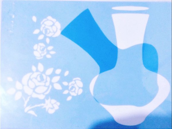 SRA-356 VASO SOBREPOSIÇÃO ROSAS 30X40
