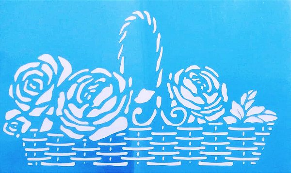 SRA-476 CESTA COM ROSAS 21X34