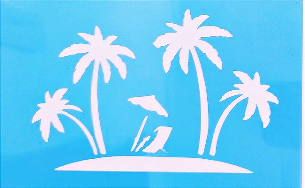 SRA-483 STENCIL PRAIA 2 - 12X18