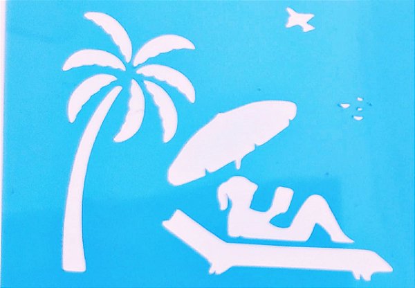 SRA-484 STENCIL PRAIA 3 - 11X15