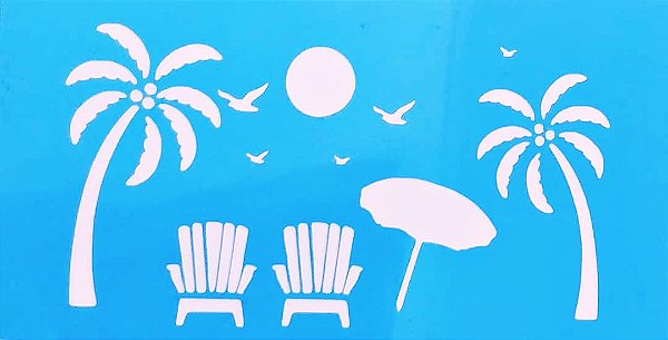 SRA-485 STENCIL PRAIA 4 - 11X17