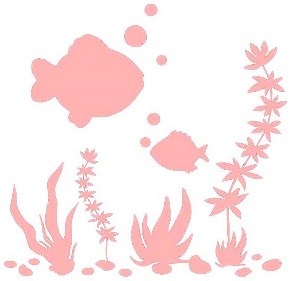 SRA-493 FUNDO DO MAR PEIXES 18X16
