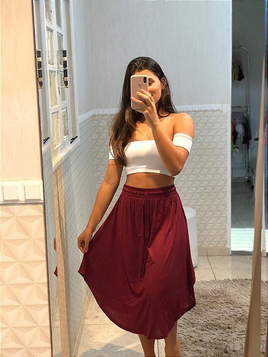 body com saia midi