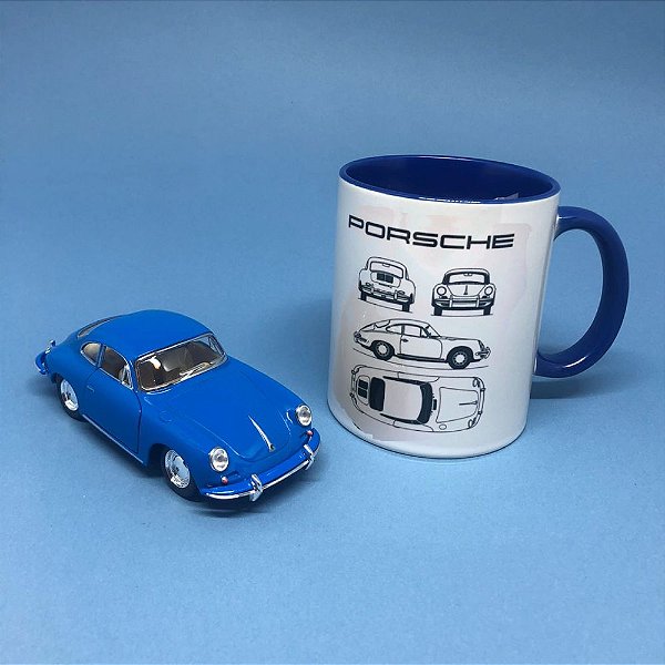 Kit Caneca e Miniatura Porsche 356