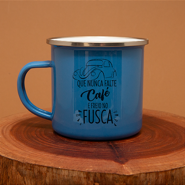 Caneca Que Nunca Falte Café e Freio no Fusca