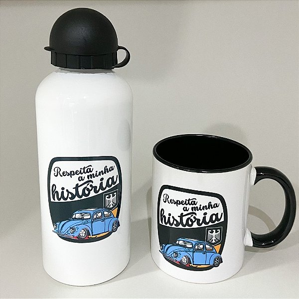 Kit Caneca e Squeeze Fusca