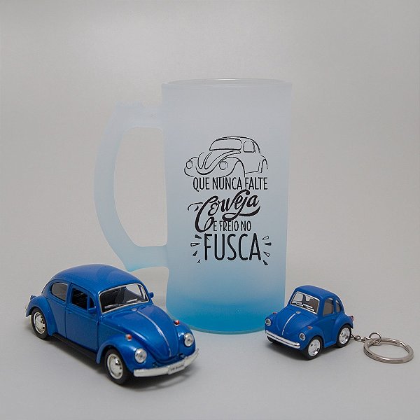 Kit Que nunca falte cerveja e freio no fusca azul