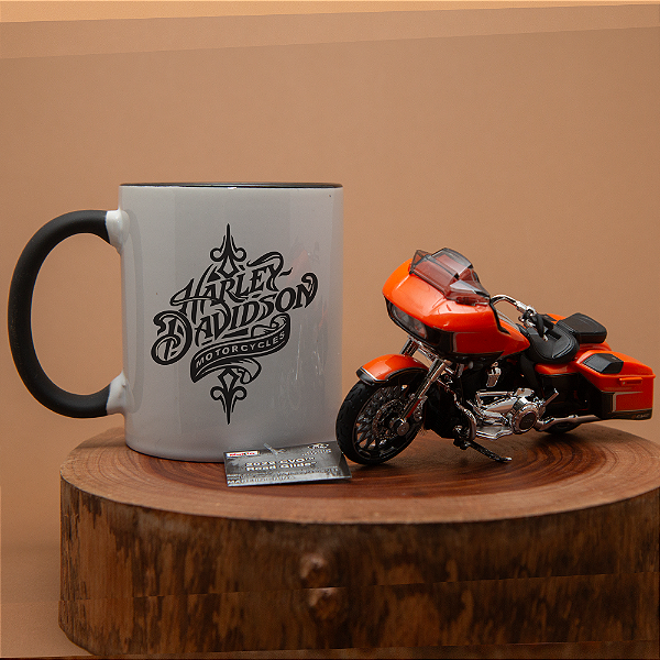 Kit Harley Davidson caneca e miniatura 2022 CVO Road Glide.