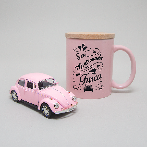 Kit sou apaixonada por fusca Rosa