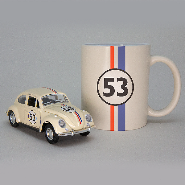 Kit Caneca e Miniatura Fusca Herbie