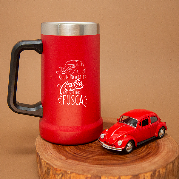 Kit Fusca Vermelho - Que nunca falte Cerveja