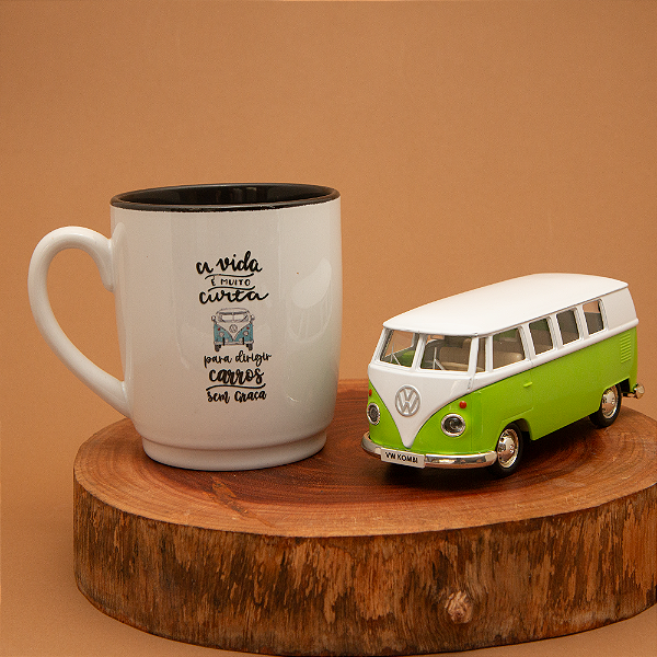 Kit Miniatura Kombi e Caneca Kombi