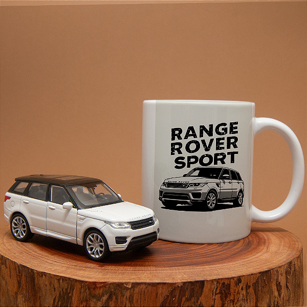Kit Caneca de Cerâmica + Miniatura Range Rover Sport