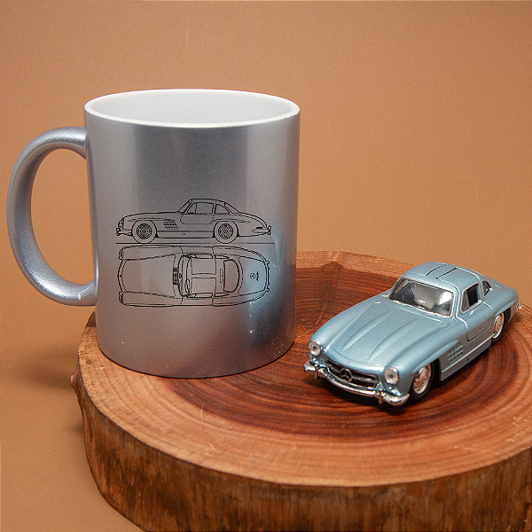 Kit Miniatura e Caneca Mercedes-Benz SL300 1954
