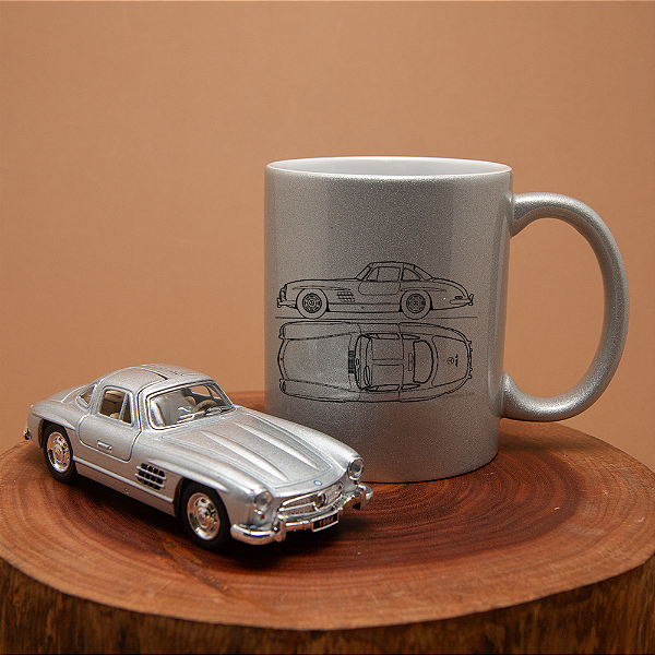 Kit Miniatura e Caneca Mercedes-Benz SL300 1954