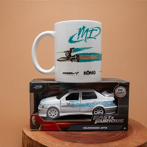 Kit Miniatura e Caneca Jetta Velozes e Furiosos