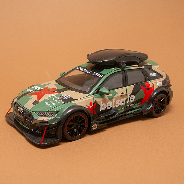 Miniatura Audi Quattro Betsafe 1:24 – Edição Gumball 3000