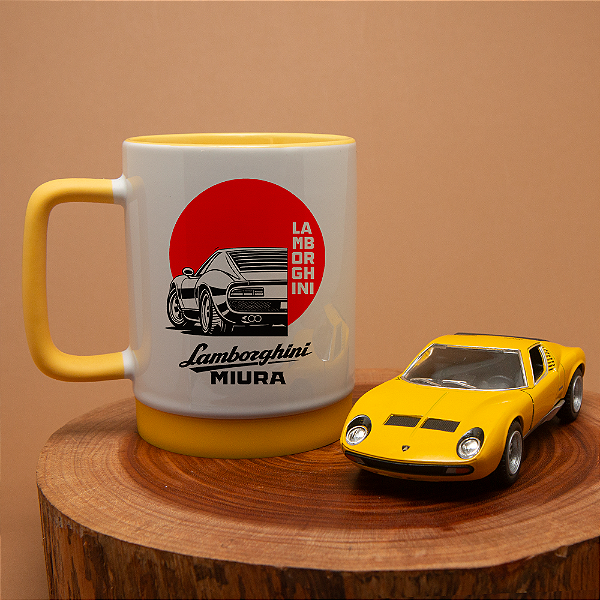 Kit Lamborghini Miura 1:36 + Caneca Estampada