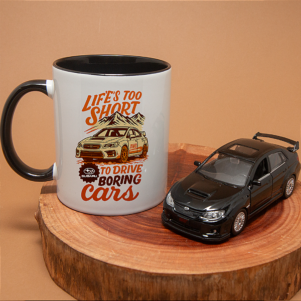 Kit Subaru WRX 1:36 + Caneca Estampada – Para Fãs de Performance
