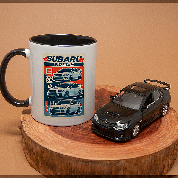 Kit Subaru WRX 1:36 + Caneca Estampada – Para Fãs de Performance