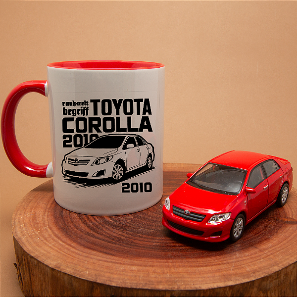 Kit Toyota Corolla 2010 – Miniatura e Caneca