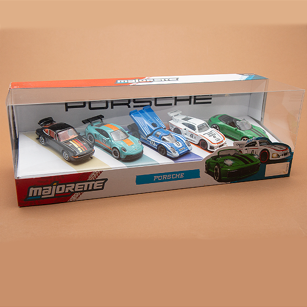 Majorette Giftpack Porsche – Kit com 5 Miniaturas Oficiais Colecionáveis