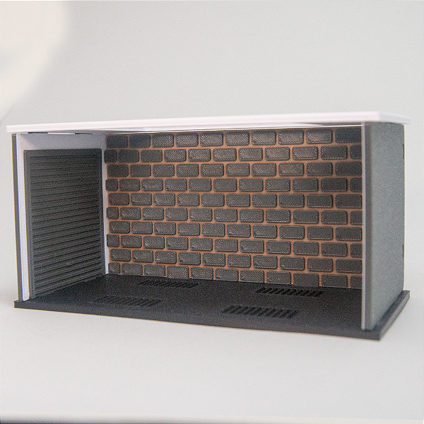 Garagem para miniatura escala 1/32