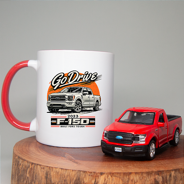 Kit Ford F-150 – Miniatura Colecionável + Caneca Temática