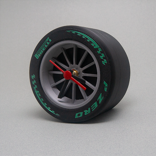 Relógio Pneu F1 Decorativo 3D