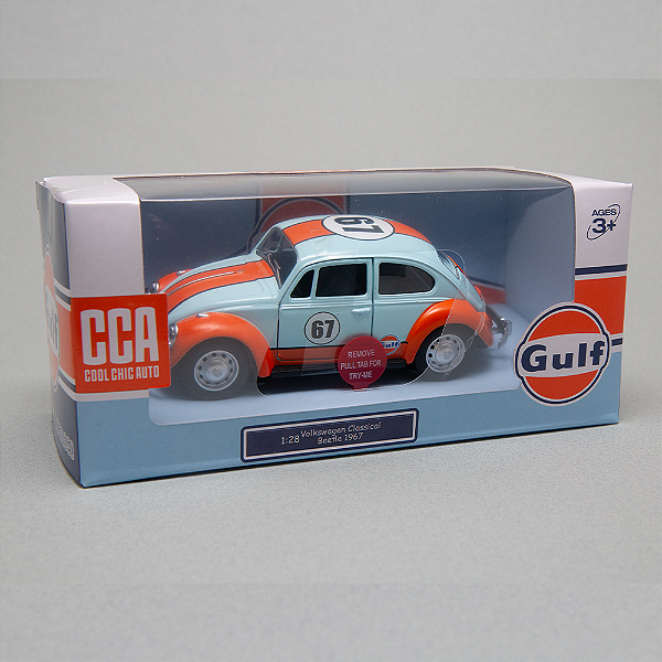 Miniatura Volkswagen Fusca 1967 Gulf 1/28