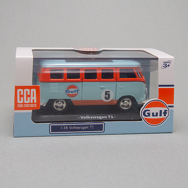 Miniatura Volkswagen Kombi T1 Gulf 1/30 com Luz e Som