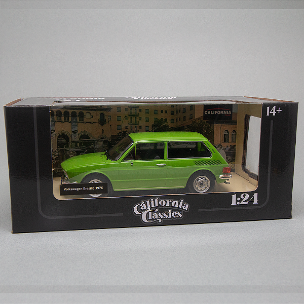 Miniatura Volkswagen Brasília Verde 1/24 California Classics