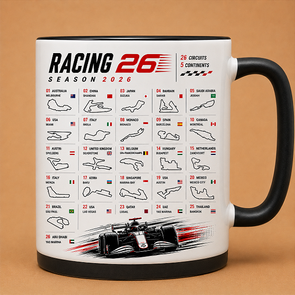 Caneca Circuitos do Automobilismo 2026